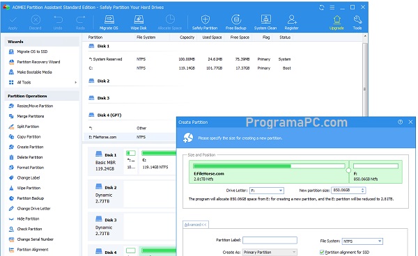 AOMIE Partition Assistant Pro Para Windows