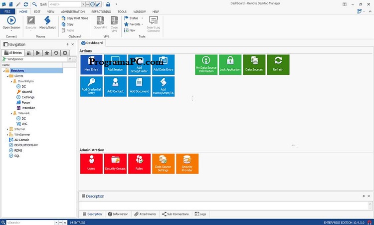 Remote Desktop Manager Enterprise Grieta Descarga gratuita