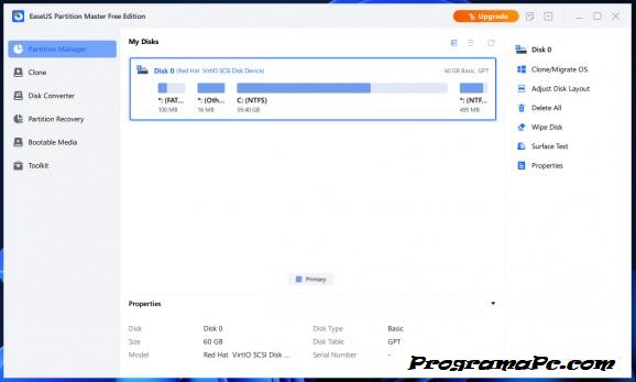 EaseUS Partition Master Descarga gratis para Windows